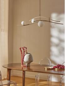 Grote hanglamp Nebo, Lampenkap: glas, Lichtbeige, B 120 x H 87 cm