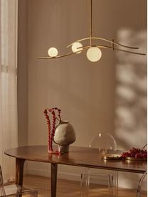 Grote hanglamp Nebo, Lampenkap: glas, Lichtbeige, B 120 x H 87 cm