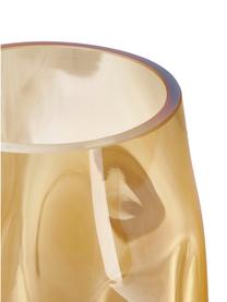 Mundgeblasene Glas-Vase Luster, Glas, mundgeblasen, Ocker, Ø 18 x H 26 cm