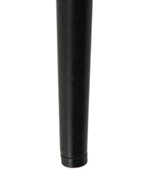 Taburete alto con respaldo Maxine, Tapizado: 100% poliéster, Patas: metal recubierto, Borgoña, negro, An 48 x Al 102 cm
