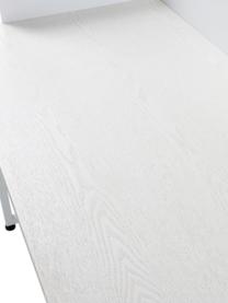 Scrivania bianca Liberty, Struttura: metallo rivestito, Bordo: metallo rivestito, Bianco, Larg. 110 x Prof. 45 cm