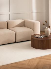 Ručně všívaný vlněný koberec s nízkým vlasem Jadie, Krémově bílá, Š 80 cm, D 150 cm (velikost XS)