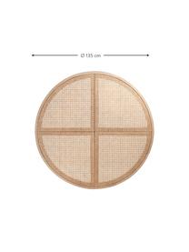 Cabecero de ratán Stockholm, Madera, ratán, Beige, Ø 135 cm