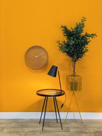 Horloge murale Hue, Brun caramel, blanc