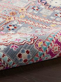 Tapis Vintage Kashan, Bleu, rose vif, larg. 121 x long. 173 cm (taille S)