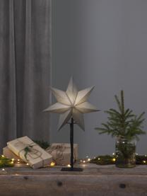 Oggetto luminoso con spina Frozen, Paralume: carta, Base della lampada: metallo rivestito, Grigio, nero, Larg. 34 x Alt. 55 cm