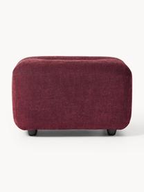 Pouf Stella, Tissu lie de vin, larg. 71 x haut. 43 cm