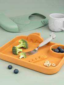 Assiette pour enfants Peekaboo, 100 % silicone, Ocre, larg. 22 x haut. 5 cm