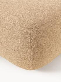 Bouclé-Hocker Sofia, Bezug: Bouclé (100 % Polyester) , Gestell: Fichtenholz, Spanplatte, , Bouclé Beige, B 75 x T 96 cm