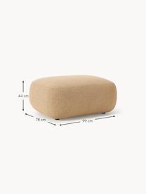 Bouclé podnožka Sofia, Béžová, Š 99 cm, H 78 cm