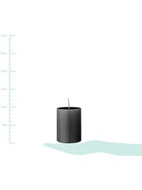 Svíčka Lulu, 4 ks, Vosk, Šedá, Ø 7 cm, V 10 cm