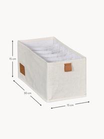 Set 2 scatole Premium, Beige chiaro, marrone, Larg. 15 x Prof. 30 cm