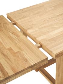 Súprava jedálenského stola Brooklyn s otočnými stoličkami Alison, 5 dielov, Béžová, dubové drevo, Súprava s rôznymi veľkosťami
