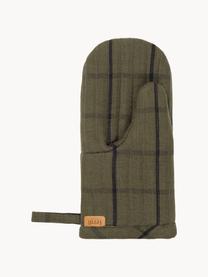 Gant de four Hale, Vert olive, noir, larg. 14 x long. 28 cm