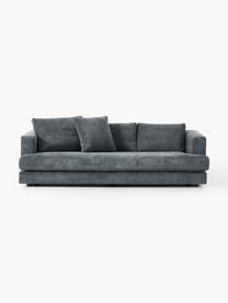 Sofa Tribeca (3-osobowa), Tapicerka: 100% poliester Dzięki tka, Stelaż: drewno bukowe, drewno sos, Nogi: drewno sosnowe Ten produk, Szaroniebieska tkanina, S 228 x G 104 cm