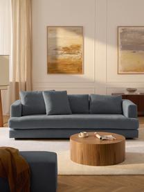 Sofa Tribeca (3-Sitzer), Bezug: 100 % Polyester Der strap, Gestell: Buchenholz, Kiefernholz, , Füße: Kiefernholz Dieses Produk, Webstoff Graublau, B 228 x T 104 cm