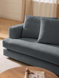 Sofa Tribeca (3-Sitzer), Bezug: 100 % Polyester Der strap, Gestell: Buchenholz, Kiefernholz, , Füße: Kiefernholz Dieses Produk, Webstoff Graublau, B 228 x T 104 cm