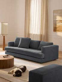 Sofa Tribeca (3-Sitzer), Bezug: 100 % Polyester Der strap, Gestell: Buchenholz, Kiefernholz, , Webstoff Graublau, B 228 x T 104 cm