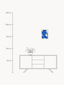 Plakát Flores Nocturnas 02, 210g matný papír Hahnemühle, digitální tisk s 10 barvami odolnými vůči UV záření, Béžová, modrá, Š 30 cm, V 40 cm