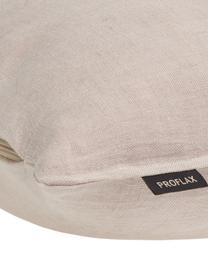 Housse de coussin lin beige Sven, Beige