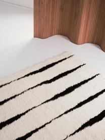 Alfombra artesanal de lana Fjord, 100% lana

Las alfombras de lana se pueden aflojar durante las primeras semanas de uso, la pelusa se reduce con el uso diario., Blanco Off White, negro, An 140 x L 200 cm (Tamaño S)