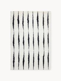 Ručne tkaný vlnený koberec Fjord, 100 % vlna
V prvých týždňoch používania môžu vlnené koberce uvoľňovať vlákna, tento jav zmizne po niekoľkých týždňoch používania, Lomená biela, čierna, Š 140 x D 200 cm (veľkosť S)