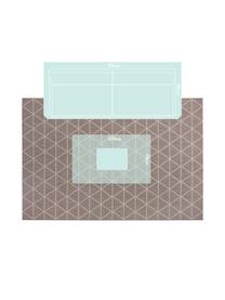Gemusterter In- & Outdoor-Teppich Triangle in Beige/Weiß, 100% Polypropylen, Hellbraun, Cremeweiß, B 200 x L 290 cm (Größe L)