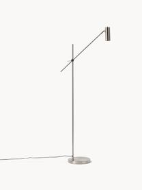 Leeslamp Cassandra, Zilverkleurig, H 152 cm