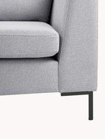 Ecksofa Luna, Bezug: 100 % Polyester, Oeko-Tex, Gestell: Massives Buchenholz, Schi, Webstoff Grau, B 280 x T 184 cm, Eckteil links