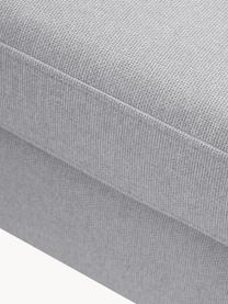 Ecksofa Luna, Bezug: 100 % Polyester, Oeko-Tex, Gestell: Massives Buchenholz, Schi, Füße: Metall, galvanisiert Das , Webstoff Grau, B 280 x T 184 cm, Eckteil links