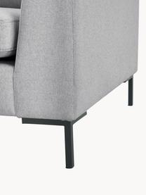 Ecksofa Luna, Bezug: 100 % Polyester, Oeko-Tex, Gestell: Massives Buchenholz, Schi, Webstoff Grau, B 280 x T 184 cm, Eckteil links