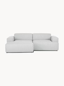 Ecksofa Melva (3-Sitzer), Bezug: 100% Polyester Der hochwe, Gestell: Massives Kiefernholz, Spa, Füße: Kunststoff Dieses Produkt, Webstoff Hellgrau, B 239 x T 143 cm, Eckteil rechts