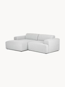 Ecksofa Melva (3-Sitzer), Bezug: 100% Polyester Der hochwe, Gestell: Massives Kiefernholz, Spa, Füße: Kunststoff Dieses Produkt, Webstoff Hellgrau, B 239 x T 143 cm, Eckteil rechts