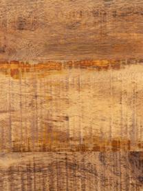 Set 2 tavolini da salotto in legno con struttura in metallo Kentin, Piano d'appoggio: legno di mango, Struttura: metallo verniciato, Marrone, Set in varie misure