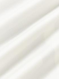 Pruhovaný povlak na polštář z bavlněného saténu se stojatým lemem Brendan, Taupe, tlumeně bílá, Š 40 cm, D 80 cm