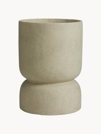 Vaso grande in forma organica Anjonu, Cemento, Beige chiaro, Ø 28 x Alt. 40 cm