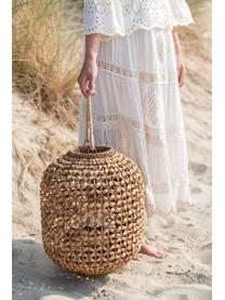 Laterne Lena aus Rattan, Rattan, Metall, Hellbraun, Ø 32 x H 39 cm