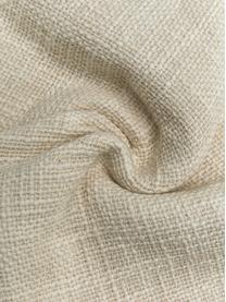 Federa arredo in cotone con nappe Adara, 100% cotone, Color crema, Larg. 35 x Lung. 110 cm