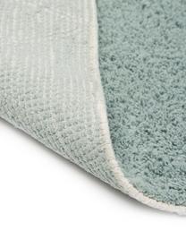 Tapis d'entrée pur coton beige tufté à la main Asisa, Vert sauge, beige, larg. 80 x long. 250 cm