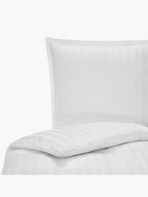 Housse de couette en satin Willa, Blanc, larg. 240 x long. 220 cm