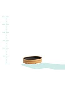 Seifenschale Beckton, Innen: Polypropylen, Bambus, Schwarz, 12 x 3 cm