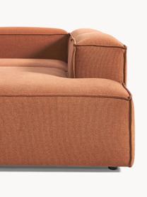 Modulares XL-Ecksofa Lennon, Bezug: 100 % Polyester Der strap, Gestell: Massives Kiefernholz, Spe, Füße: Kunststoff Dieses Produkt, Webstoff Terrakotta, B 329 x T 269 cm, Eckteil rechts