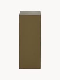 Dekorativní sloup Smash, dřevovláknitá deska střední hustoty (MDF), Olivově zelená, Š 20 cm, V 50 cm