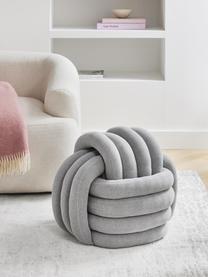 Pouf-nœud Twist, Gris clair, larg. 54 x haut. 45 cm