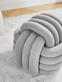 Pouf-nœud Twist, Gris clair, larg. 54 x haut. 45 cm