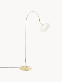 Große Bogenlampe Petalii, Weiß, Goldfarben, H 170 cm