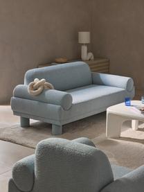 Bouclé-Sofa Lilo (2-Sitzer), Bezug: Bouclé (93 % Polyester, 6, Bouclé Hellblau, B 190 x T 93 cm
