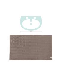 Tapis de bain coton avec imprimé chevrons Soft, Taupe