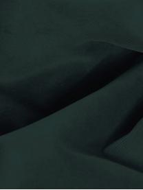 Zamatová podnožka Moby, Zamatová tmavozelená, Š 78 x H 78 cm