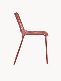 Chaise de jardin Hiray, Acier galvanisé, laqué, Rouge, larg. 53 x prof. 55 cm
